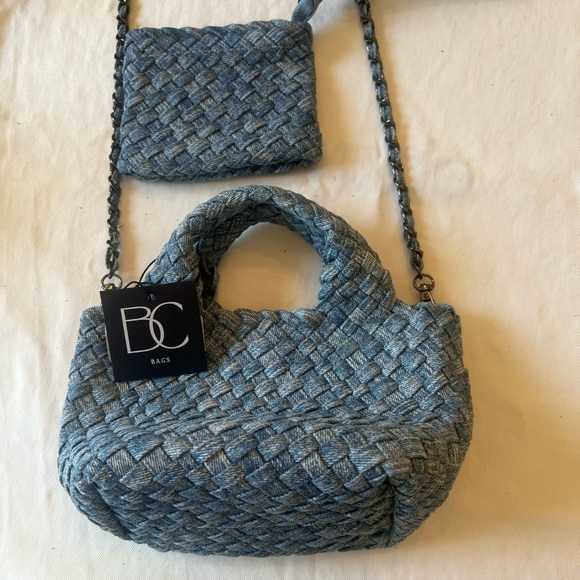 BC MINI WOVEN HOBO BAG - LIGHT DENIM - Picture 3 of 10